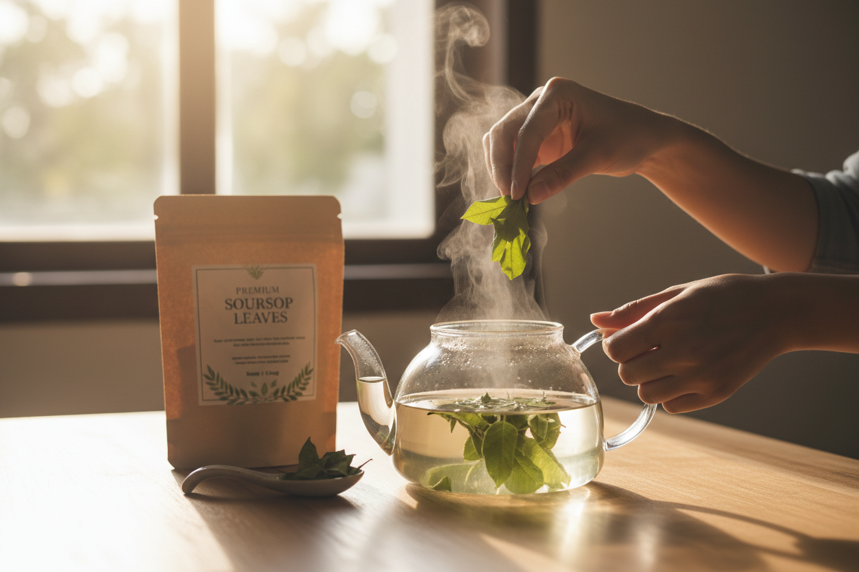 Soursop Leaves Dried - brewing soursop tea