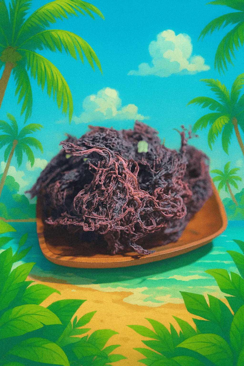 St. Lucian Purple Sea Moss bag - 4oz, 8oz, 1lb sizes