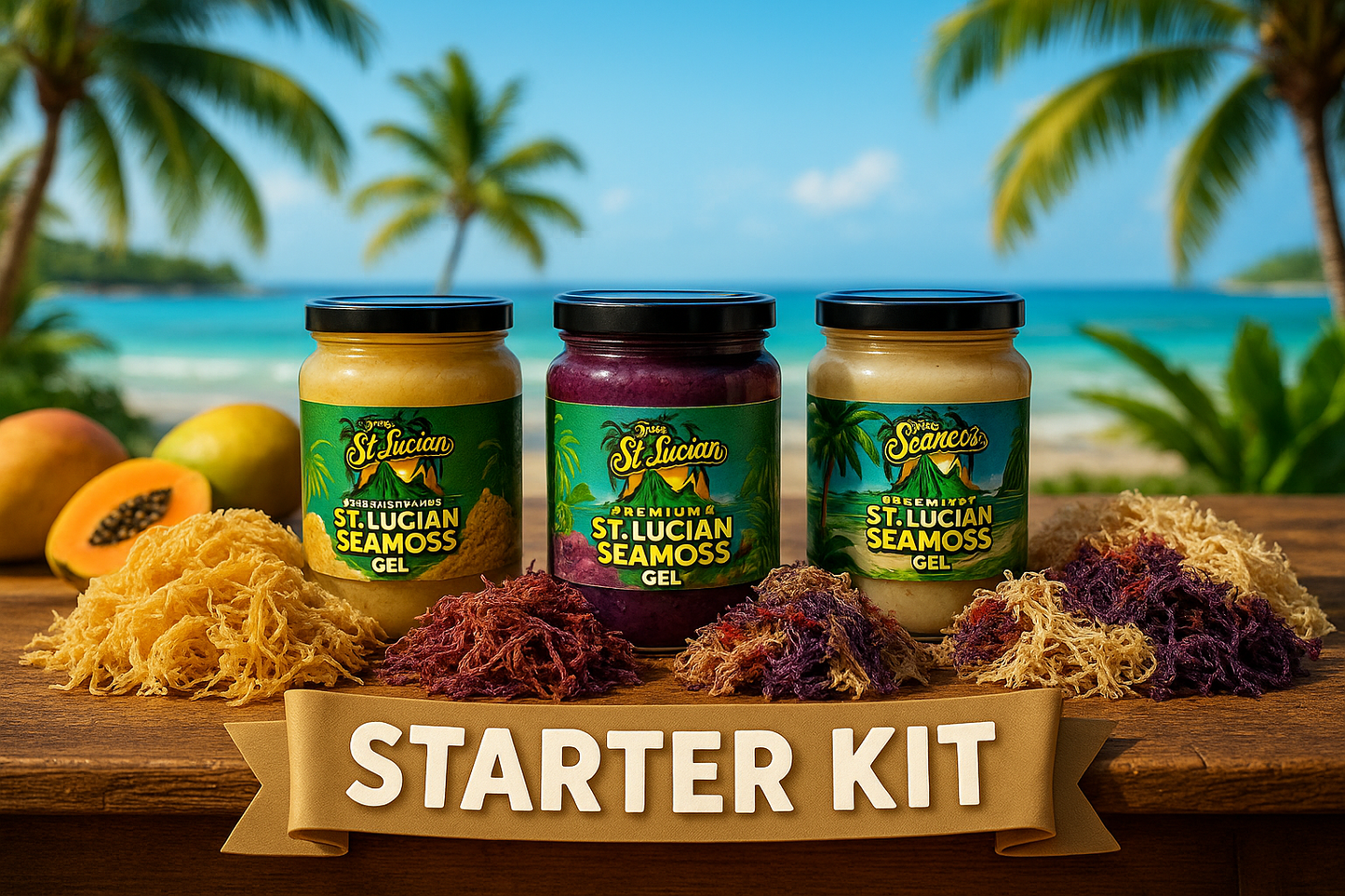 Sea Moss Business Starter Pack — Gold, Purple, Full Spectrum (20 lb)