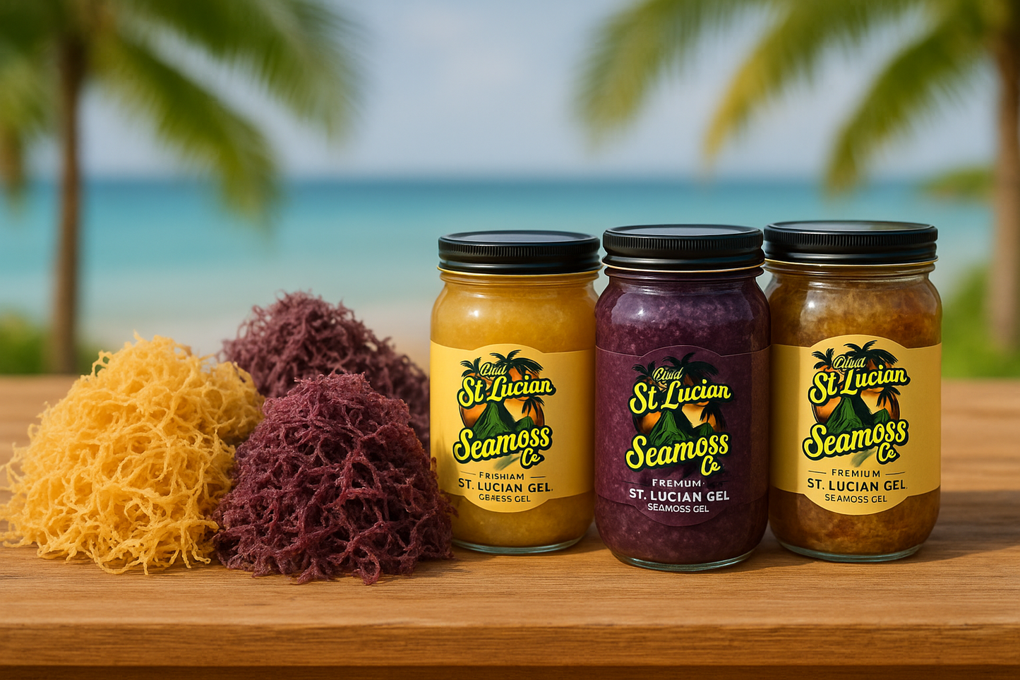 Seamoss Trio Bundle 2oz — Gold, Purple & Full Spectrum
