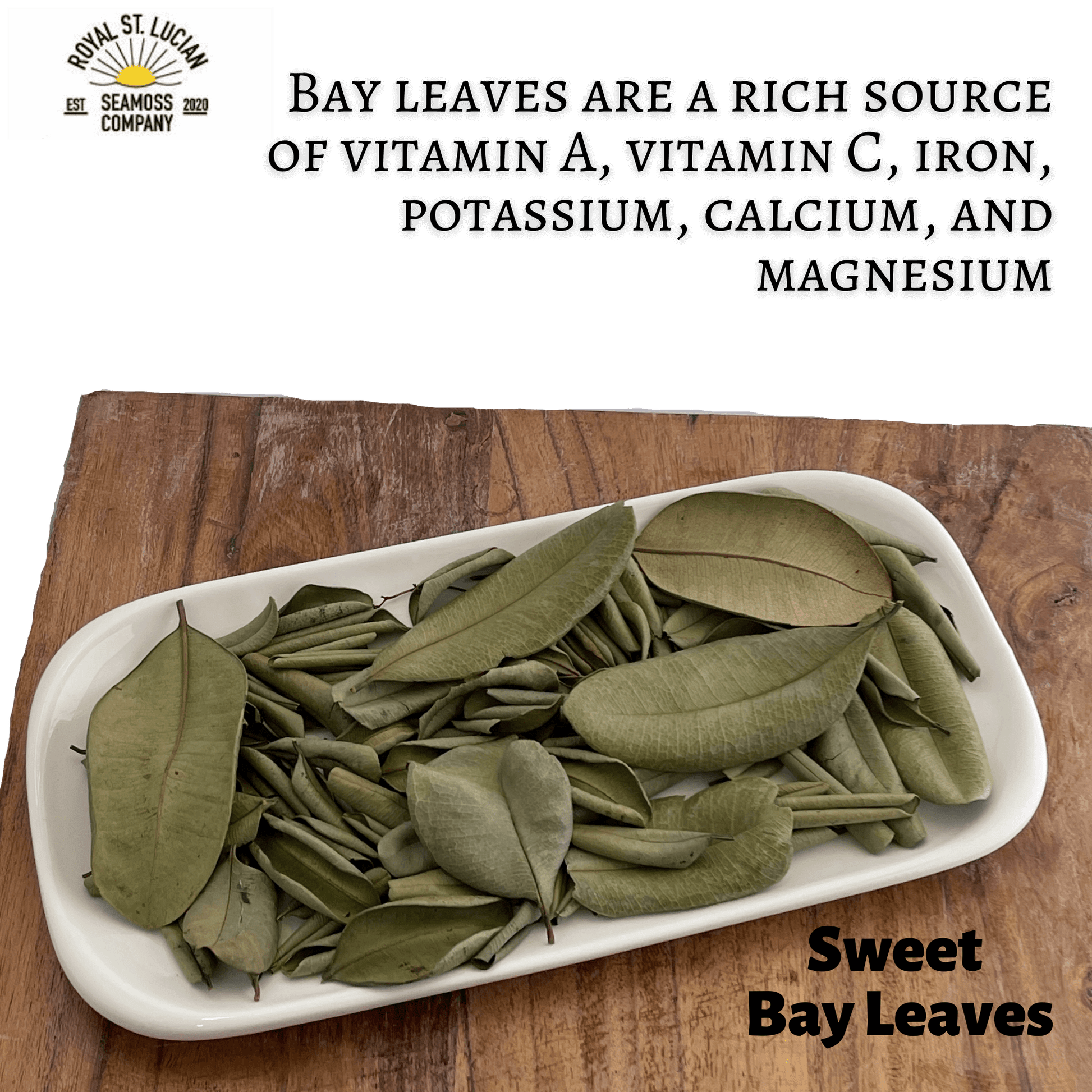 Sweet Bay Leaves - close-up texture