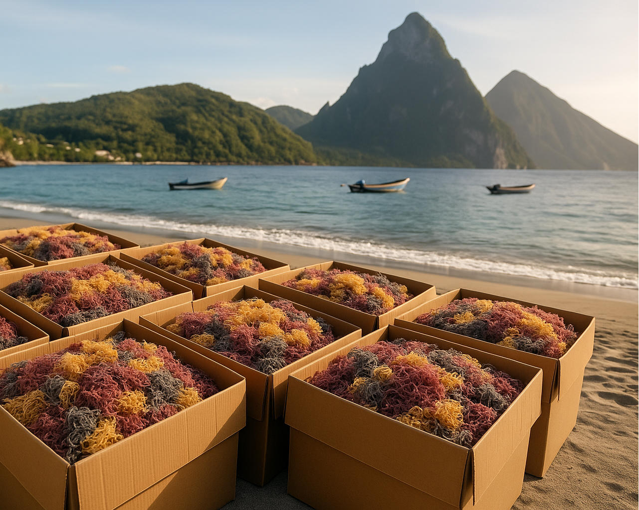 Full Spectrum Sea Moss Wholesale - shipping boxes