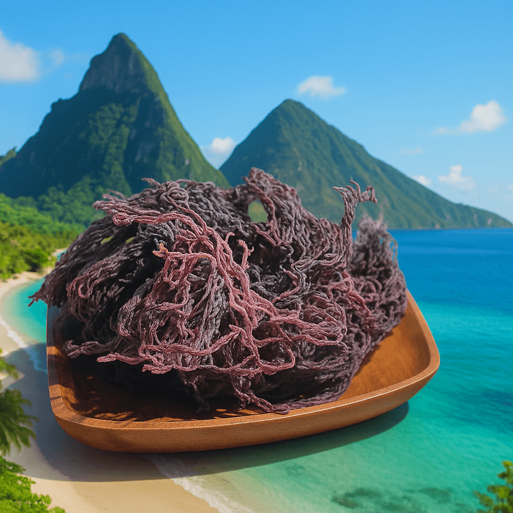 St. Lucian Purple Sea Moss Wholesale - lifestyle photo
