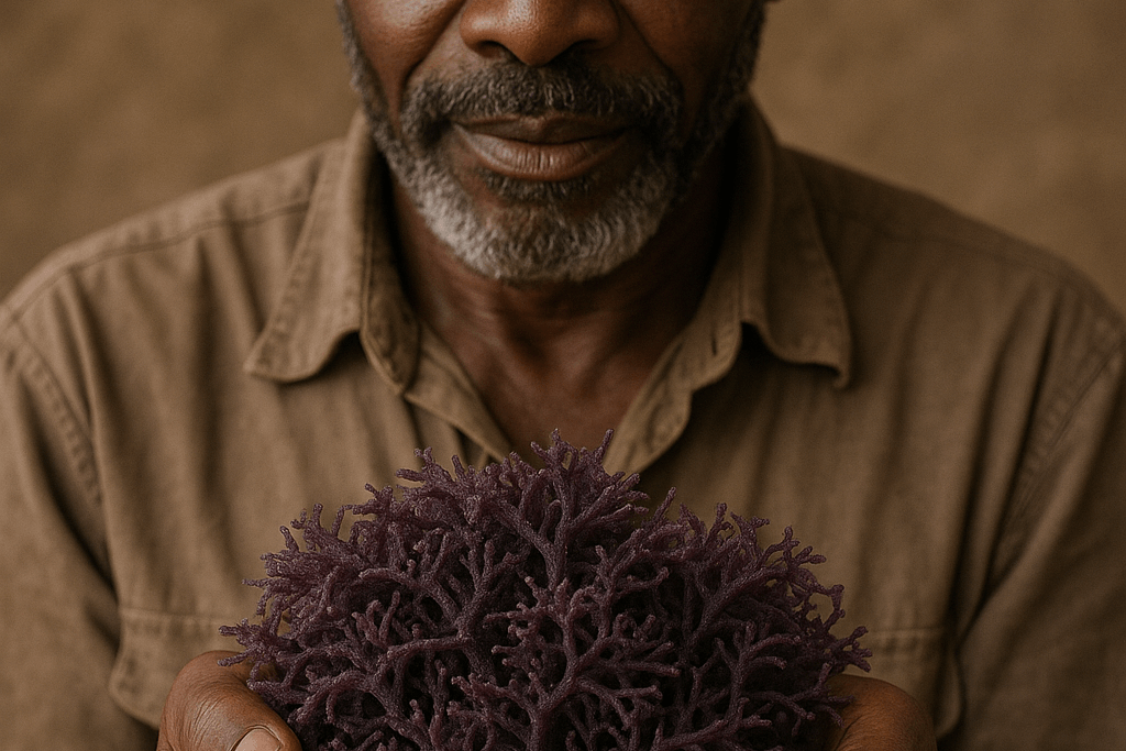 St. Lucian Purple Sea Moss Wholesale - Saint Lucia harvester